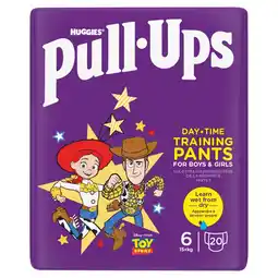 Morrisons Huggies Pull-Ups Unisex Day Time Training Nappy Pants, Size 6 offer