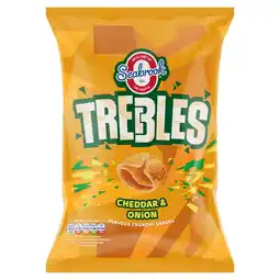 Morrisons Seabrook Trebles Cheddar & Onion 120g offer