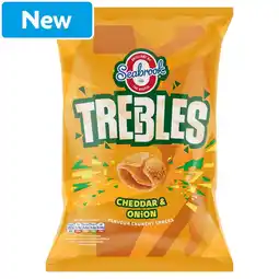 Morrisons Seabrook Trebles Cheddar & Onion 120g offer