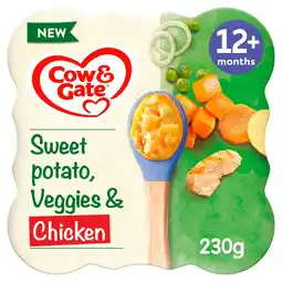 Morrisons Cow & Gate Sweet Potato Vegetable & Chicken Baby Food Meal 12+ Months 230g offer