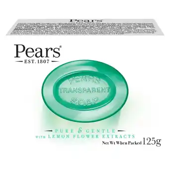 Morrisons Pears Oil-Clear Soap With Lemon Flower Extract offer