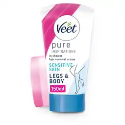 Morrisons Veet In Shower Hair Removal Cream Body & Legs for Sensitive Skin offer