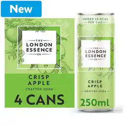 Morrisons London Essence Crisp Apple Soda 4x250ml offer