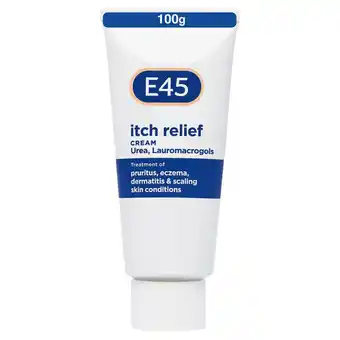 Morrisons E45 Itch Relief Cream, Body And Face Cream For Itchy And Irritated Skin offer