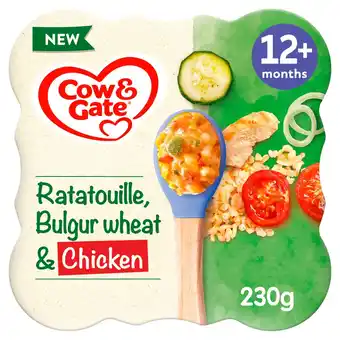 Morrisons Cow & Gate Ratatouille Bulgur Wheat & Chicken Baby Food Meal 230g offer