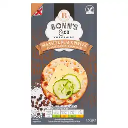 Morrisons Bonn's & Co Sea Salt & Black Pepper Flamed Baked Crackers 150g offer