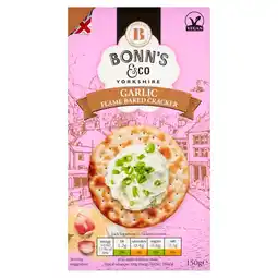 Morrisons Bonn's & Co Garlic Flamed Baked Crackers 150g offer