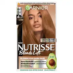 Morrisons Garnier Nutrisse Blonde Lift Hair Colour Chestnut Blonde Ul1 offer