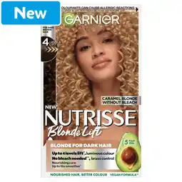Morrisons Garnier Nutrisse BlondeLift UL2 Caramel Blonde Permanent Hair Dye offer