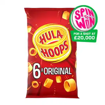 Tesco Kp Hula Hoops Original 6X24g offer