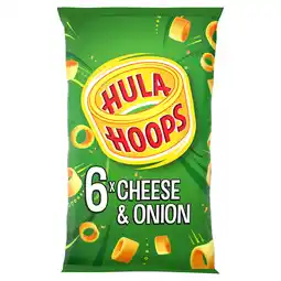Tesco Kp Hula Hoops Cheese & Onion 6X24g offer