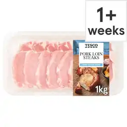 Tesco Tesco Pork Loin Steaks 1kg offer