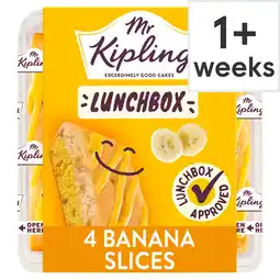Tesco Mr Kipling Banana Lunchbox Cake Slices 4 pack offer
