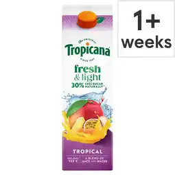 Tesco Tropicana Fresh & Light Tropical Juice Drink 850ml offer