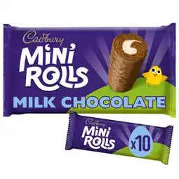 Tesco Cadbury Mini Rolls - Milk Chocolate 10 Pack offer