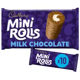 Tesco Cadbury Mini Rolls - Milk Chocolate 10 Pack offer