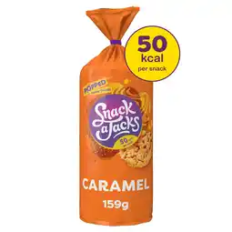 Tesco Snack a Jacks Caramel Jumbo Rice Cakes 159g offer