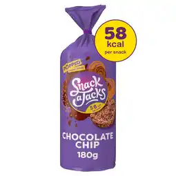 Tesco Snack a Jacks Chocolate Chip Jumbo Rice Cakes 180g offer