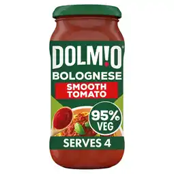 Tesco Dolmio Bolognese Smooth Tomato Pasta Sauce 450g offer