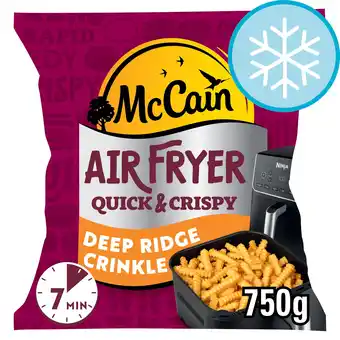Tesco McCain Air Fryer Deep Ridge Crinkle Cut Fries 750g offer