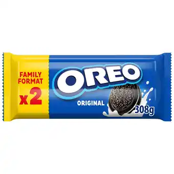 Tesco OREO Vanilla Cookie Sandwich Biscuits Twin Pack 2x154G offer