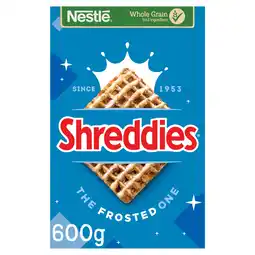 Tesco Nestle Shreddies Frosted Cereal 600g offer