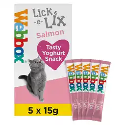 Tesco Webbox Lick-e-Lix Cat Treats - Salmon 5 x 15g offer