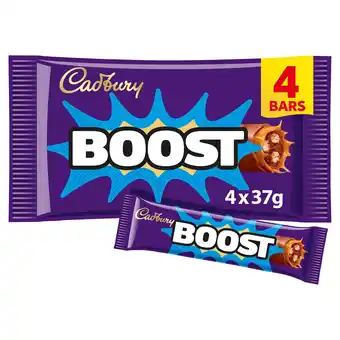Tesco Cadbury Boost Chocolate Bar 4 Pack Multipack 148g offer