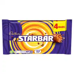 Tesco Cadbury Starbar Chocolate Multipack 4x37g offer