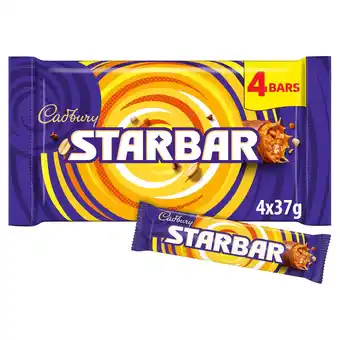 Tesco Cadbury Starbar Chocolate Multipack 4x37g offer