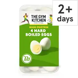 Tesco The Gym Kitchen High Protein Boiled Eggs 4 Pack 175g offer
