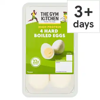 Tesco The Gym Kitchen High Protein Boiled Eggs 4 Pack 175g offer