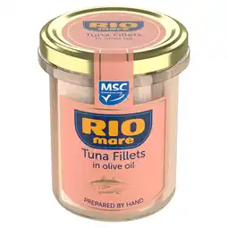 Tesco Rio Mare Tuna Fillets in Olive Oil 180g MSC offer
