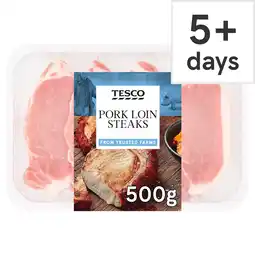 Tesco Tesco British Pork Loin Steaks 500g offer