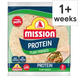 Tesco Mission Protein Plant Powered Wraps 6 Pack offer