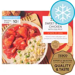 Tesco Tesco Sweet & Sour Chicken with Egg Rice 400g offer