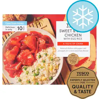 Tesco Tesco Sweet & Sour Chicken with Egg Rice 400g offer