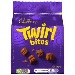 Tesco Cadbury Twirl Bites Chocolate Bag 100G offer