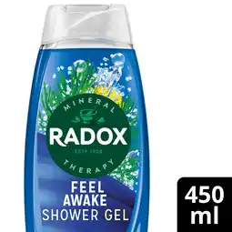 Tesco Radox Sea Minerals Feel Awake 2-in-1 Shower Gel Body Wash Shampoo 450ml offer