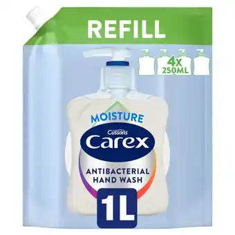 Tesco Carex Handwash Moisture Refill 1000Ml offer