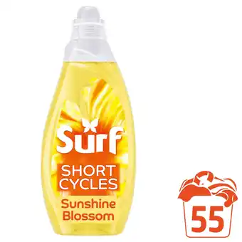 Tesco Surf Magnifi-Scent Wash Sunshine Blossom Laundry Detergent 55 Washes 1485ml offer