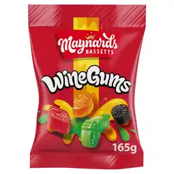 Tesco Maynards Bassetts Wine Gums Sweets Bag 165g offer