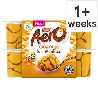 Tesco Aero Orange & Chocolate Mousse 4 x 58g offer
