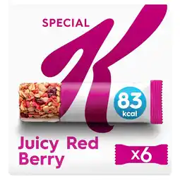 Tesco Kellogg's Special K Juicy Red Berry Snack Bars 6x21.5g offer