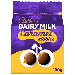 Tesco Cadbury Dairy Milk Caramel Nibbles Chocolate Bag 100G offer