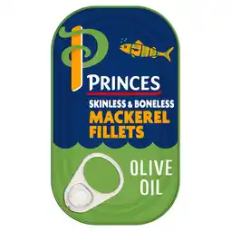 Tesco Princes Mackerel Fillets Olive Oil 125G offer