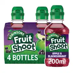 Tesco Fruit Shoot Apple & Blackcurrant Kids Juice Drink 4x200ml offer