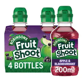 Tesco Fruit Shoot Apple & Blackcurrant Kids Juice Drink 4x200ml offer