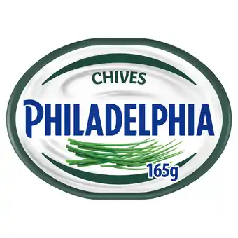 Tesco Philadelphia Chives Soft Cream Cheese 165G offer