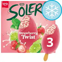 Tesco Solero Strawberry Twist Ice Cream Lollies 3 x 90ml offer